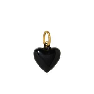 Roxanne Assoulin The Mini Puffy Heart Charms Black